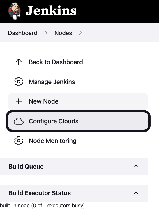 Configure clouds option in navigation.